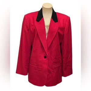 Timeless Vintage 100% Wool Sag Harbor Plus Size Blazer